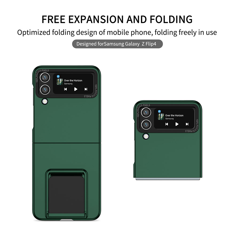 Flip Phone Case for Samsung Galaxy Z Flip4 5G Shockproof Case Hard PC Phone Cover with Kickstand Flip Phone Case for Samsung Galaxy Z Flip4 5G Shockproof Case Hard PC Phone Cover with Kickstand